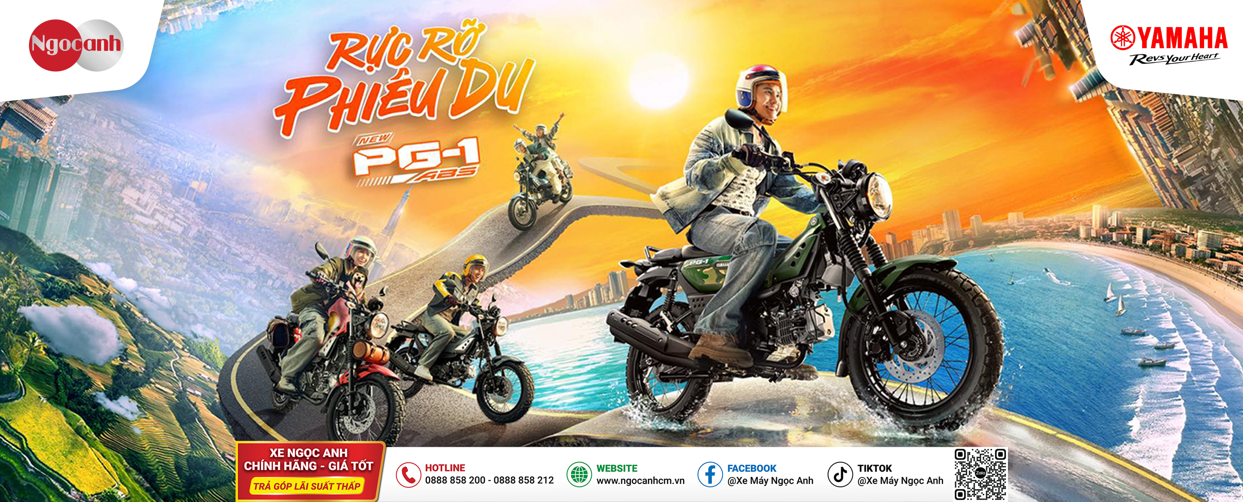 ĐẶT CỌC NGAY – SIÊU PHẨM MỚI YAMAHA PG-1 ABS 2025 – RỰC RỠ PHIÊU DU