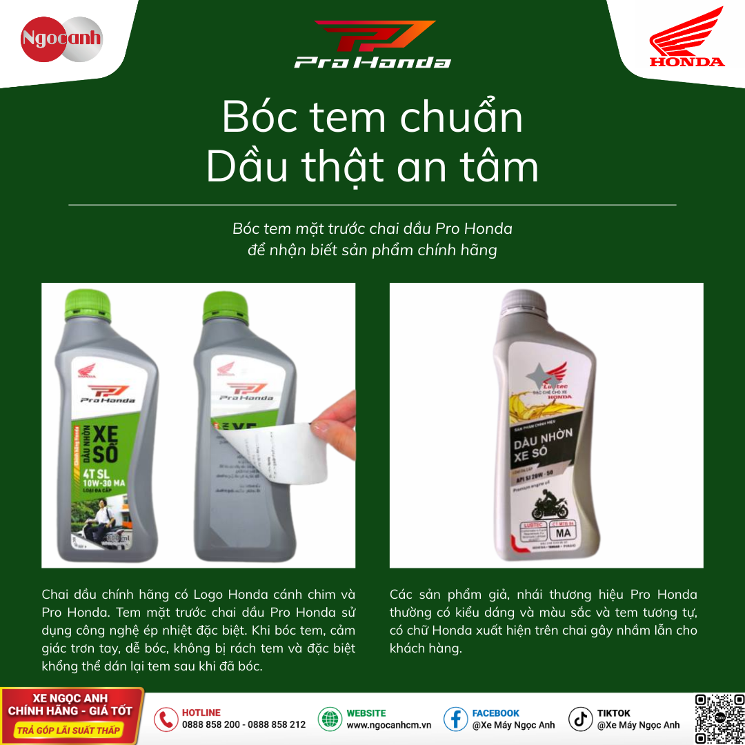 Tem niêm phong Pro Honda